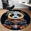 1pc Panda Embroidery Office Round Area Rug, Under Office Chairs Bedroom Living Room Home Decor, Room Deco