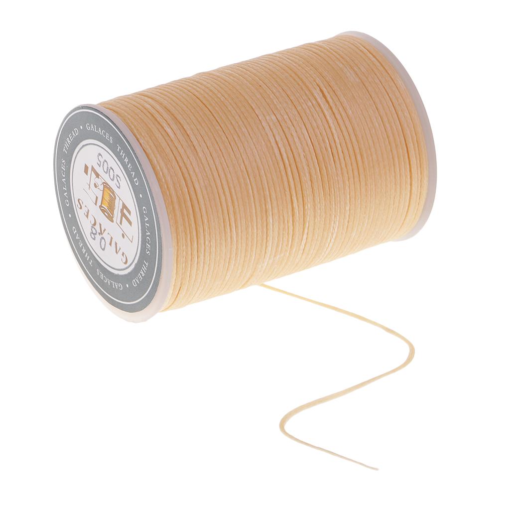 Waxed Polyester Sewing Thread Heavy Duty Embroidery Cord Multicolored Spool for DIY Leathercrafts Hand Sewing Accessories