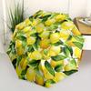 1pc Lemon Print Automatic Opening/closing Umbrella with Auto Open/Close, Windproof, Foldable Sunshade Yy250811141