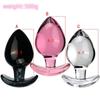 VaHppy Glass Anal Plugs 500g 6.5cm Anal Sex Toys Masturbator Gay Extension Training Lesbian Novelty Shape Style Adult Products SM BDSM