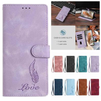 Quill Pen Embossed Pattern Flip Card Design Wallet Case for Nokia C12 C2 C210 C22 C310 C32 G310 XR21...(8-Color)