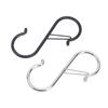 2/4/10 Pcs Metal S-Shape Spring Hook Kitchen Pot Rack Room Bags Clothes Towels Closet Rod S Hanger Hooks With Buckle Garden Hang