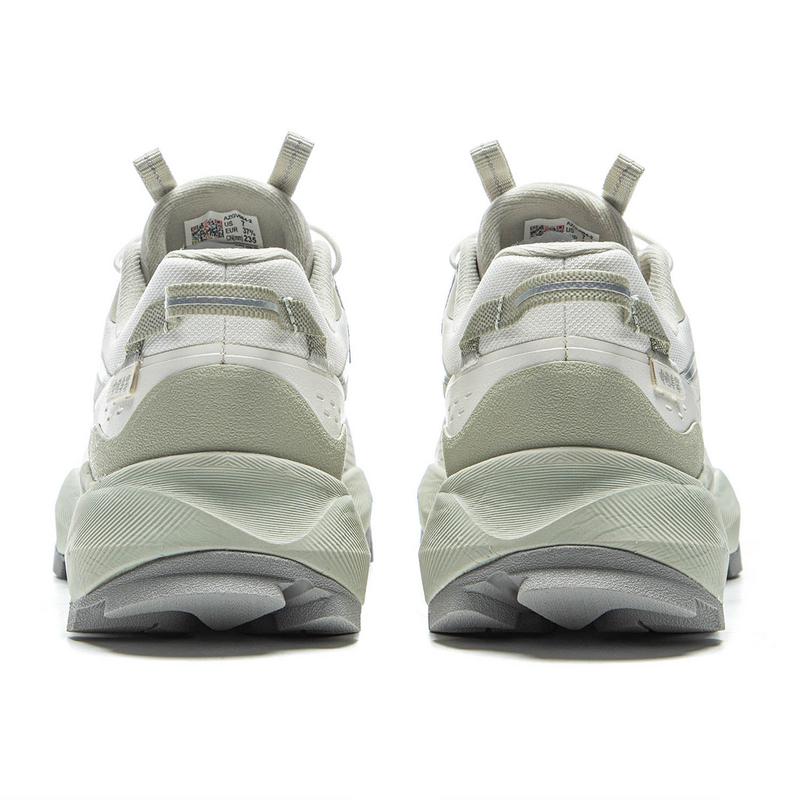 Li Ning Versatile Comfortable Non-Slip Wear-Resistant Low-Top Casual Shoes Women Casual Shoes Gray White AZGV084-2