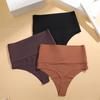 FINETOO Bodyshaper High Waist Seamless Thong Women Anti-Bacteria Panties Female Intimates Lingerie