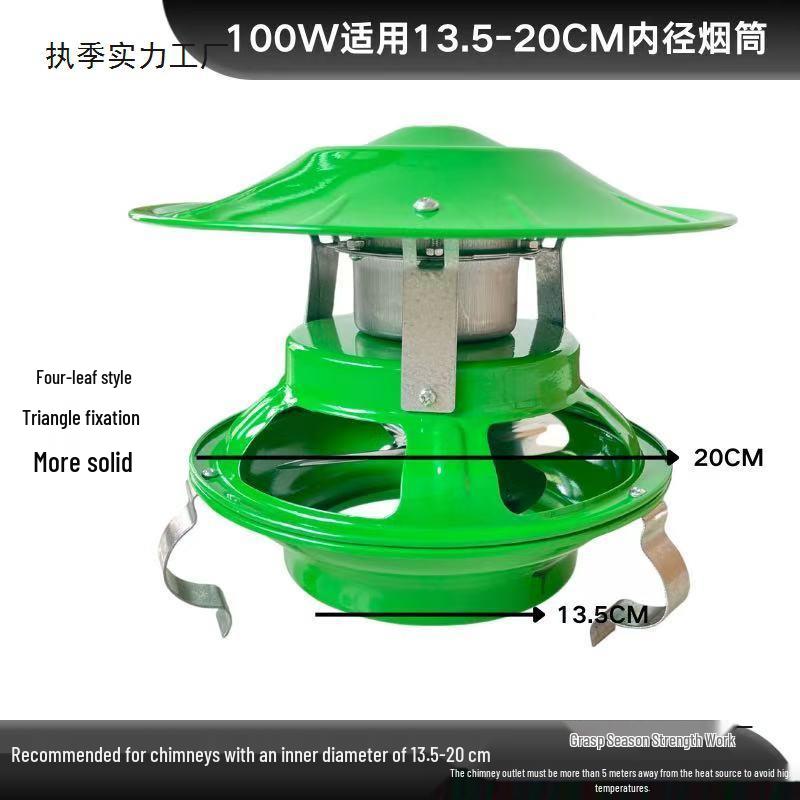 High-Power Chimney Draft Fan: Smoke Extractor & Anti-Backdraft Ventilator