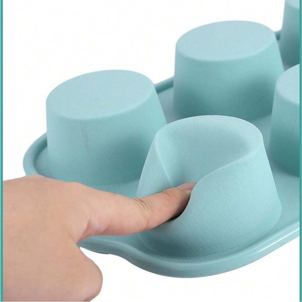 6 Holes Silicone Cake Mold Mini Muffin Cupcake Mould DIY Baking Pan Non-Stick Pudding Chocolate Dessert Tray Baking Tools