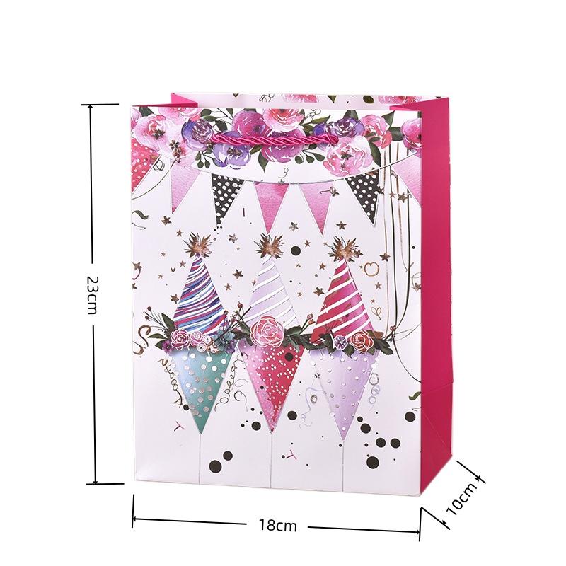 12pcs Party Favor Gift Bags Paper Tote Bags Birthday Gift Packaging Shopping Bags for Small Gifts