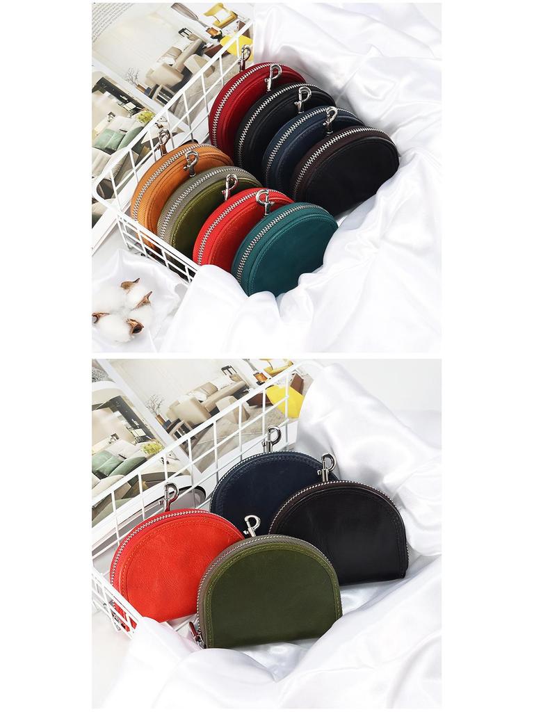 Women's Genuine Leather Mini Coin Purse - Luxury Summer Cowhide Wallet