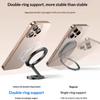 Double-Sided Magnetic Phone Ring Holder Wireless Charging Friendly Adjustable Kickstand for All Smartphones