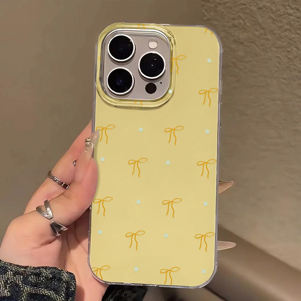 Painted Phone Case for iPhone 12 13 15 16 iPhone 16 12 13 14 15 Pro 14 15 16 Pro Max Coverage Shockproof Anti-Fingerprint Fresh Style Protective Case