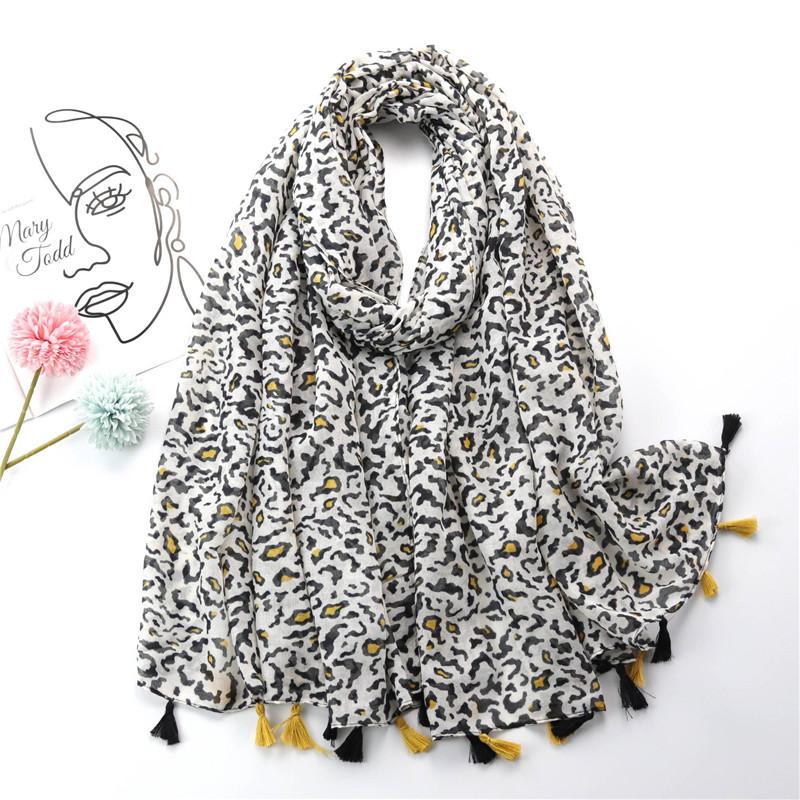 Autumn Fashion Ink Painting Floral Tassel Viscose Shawl Scarf Lady High Quality Wrap Pashmina Stole Bufandas Muslim Hijab Sjaal