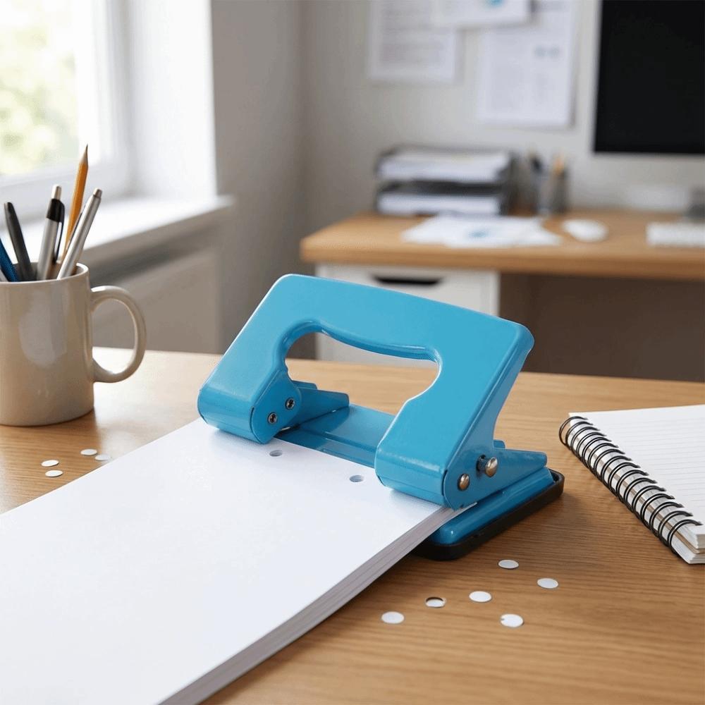 Simple Operation Punching Tool Multiple Styles Paper Puncher  Daily Office Use
