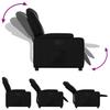 Recliner Chair Artificial Leather Black