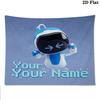 ASTRO BOT Custom Name Wall Tapestry Aesthetic Wall Hanging Printed Fabric Blanket Decorative Tapestries for Bedroom Living Room Home Decor