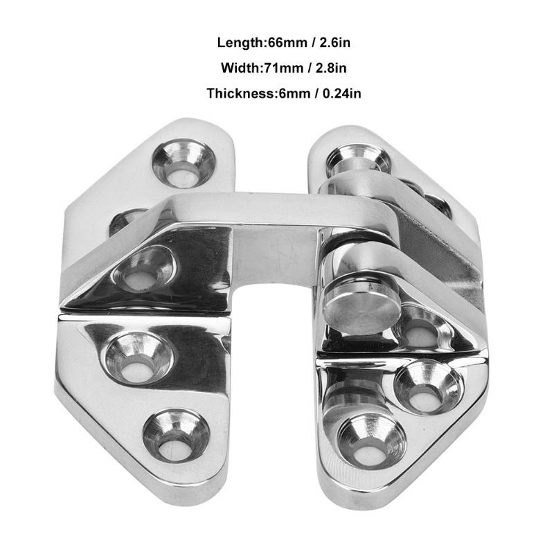Boat Hatch Hinge Stainless Steel 316 Butterfly Shaped Strap Hinge Door Hardware1 Pcs