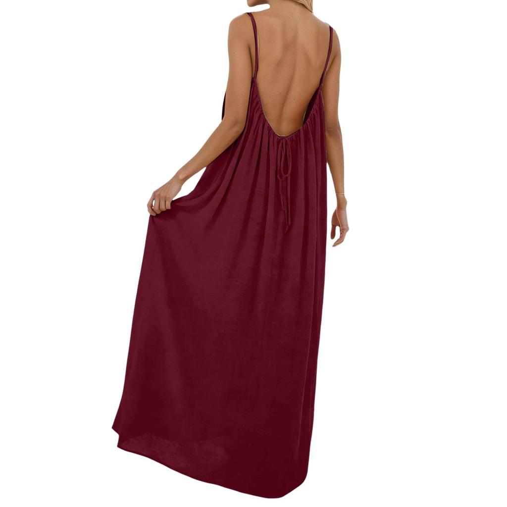 Women's Fashionable Loose-Fit -Color Casual Dress