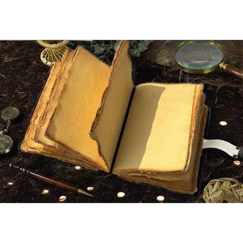 Leather Journal Bald Eagle Blank Spell Book Of Shadows American Eagle Printed Vintage Leather Journal Old Deckle Edge Paper