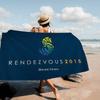 B-Beneteau Logo Telo da Spiaggia Asciugamani da Bagno Colorati per Ragazza Microfibra Asciugatura Rapida Personalizzato Senza Sabbia Spiaggia Yoga Spa Palestra Piscina