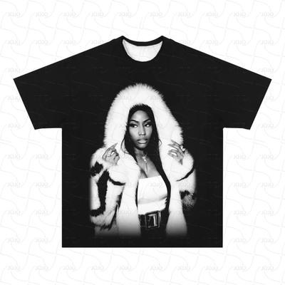 Rapper Nicki Minaj SEX Retro Graphic T-Shirt Men's Hip Hop Clothing Y2k Unisex Fashion Oversize Ghetto Gangster Top Gift for Fan
