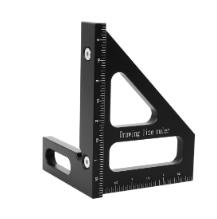 3D Multi-Angle Miter Triangle Ruler,45/90 Degree Aluminum Woodworking Square Protractor,High Precision Layout Measuring Tool