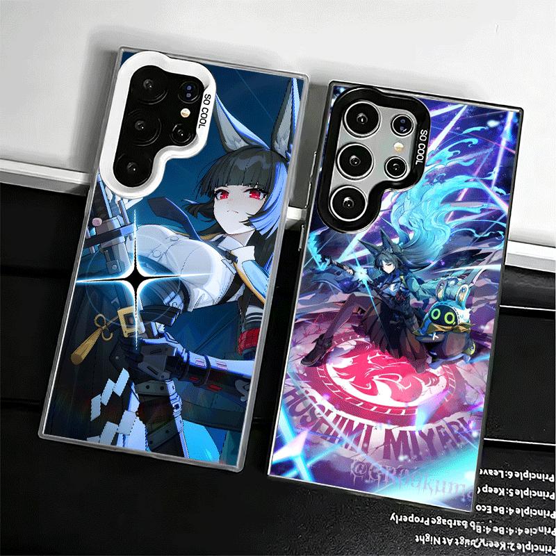Zenless Zone Zero Hoshimi Miyabi Soft Phone Case for Samsung Galaxy S24 S25 FE S26 Edge S23 Ultra S22 Plus S21 + Shockproof Cove
