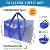 Waterproof & UV-Resistant Large Capacity Quilted Storage Bag with Durable Zipper for Travel and Moving
