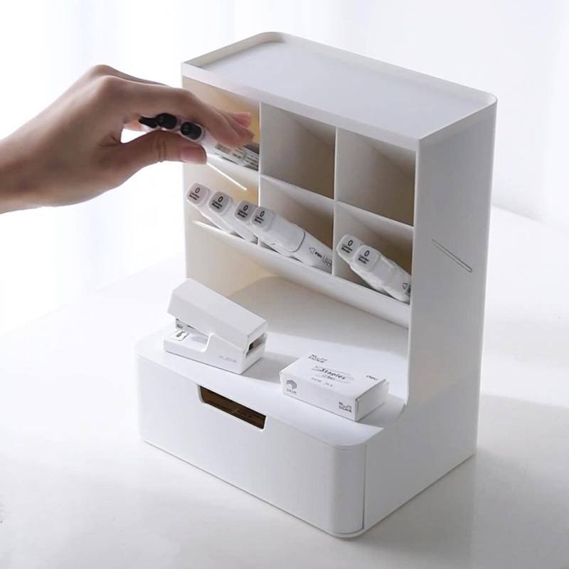Stacking Makeup Organizer Holder for Bedroom Vanity Office Desk Organizer Holder