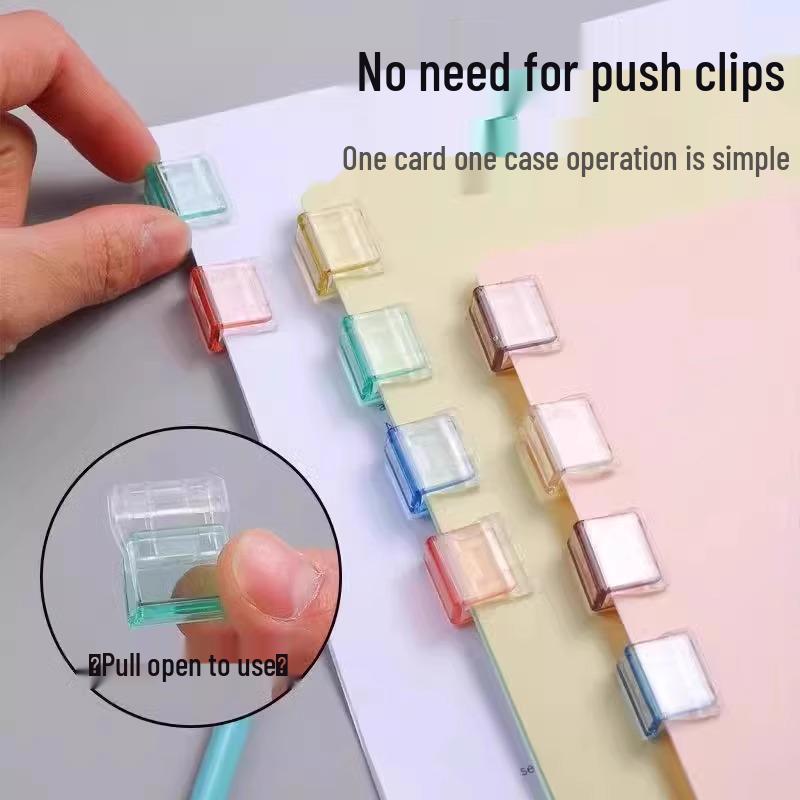 Transparent Candy-Colored Multifunctional Office Clips