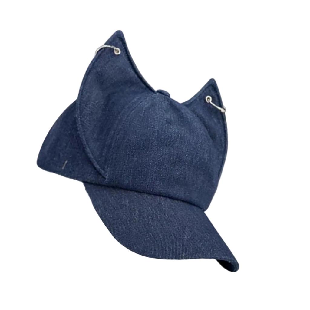 Soft Denims Baseball Hat with Ear Soft Comfortable Hat Fashionable Ear Hat for Sports Leisures and Daily Adventures