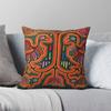 Kuna Mola De Panama Square Pillowcase Polyester Linen Velvet Pattern Zip Decor Pillow Case Sofa Cushion Cover X