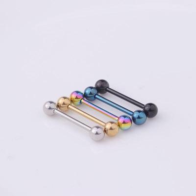 Bijoux chirurgicaux classiques euraméricains en acier inoxydable, pour Cartilage, langue, hélice, bijoux de perçage
