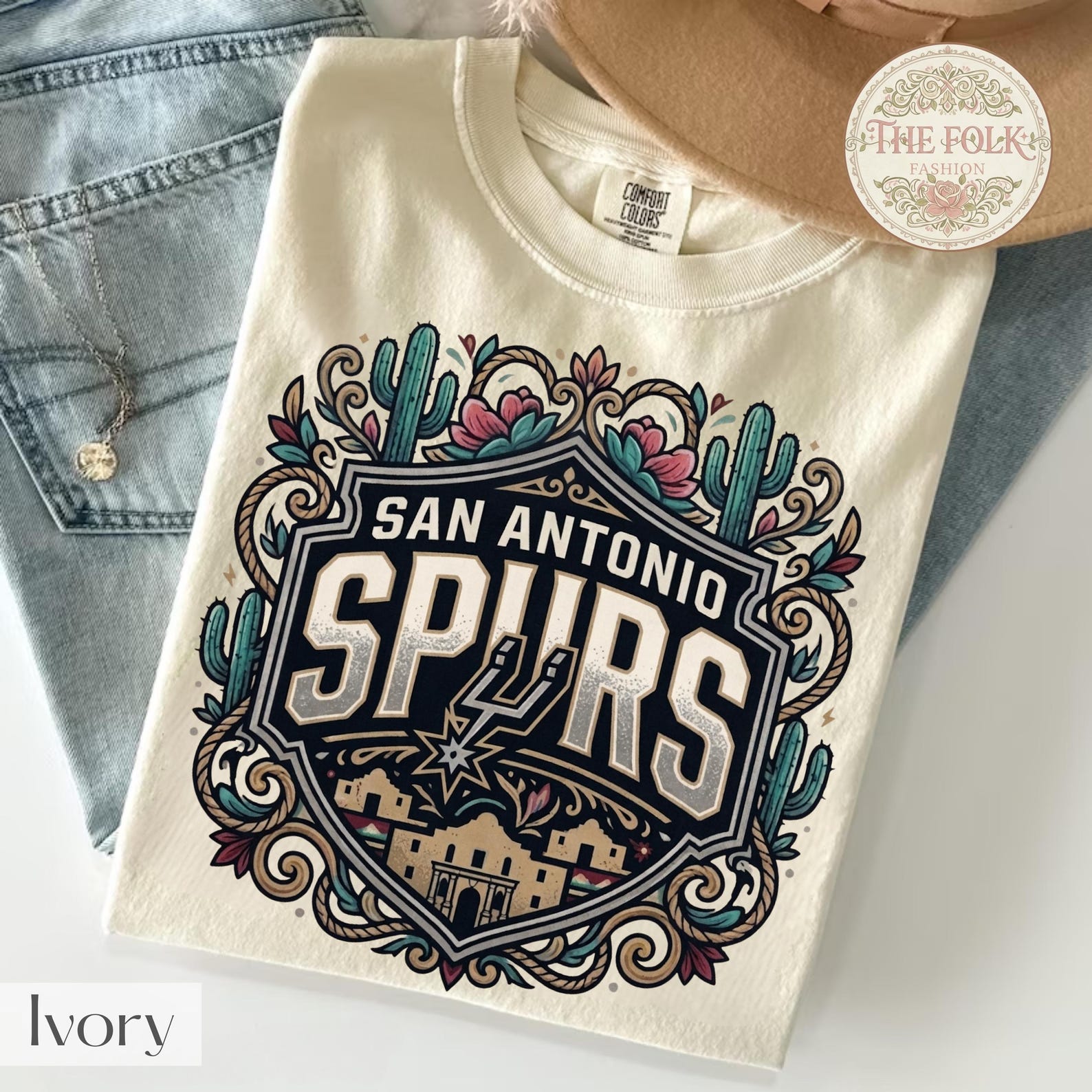 San Antonio Spurs Shirt, Western Basketball Tee, San Antonio Alamo Fan Gear, Vintage Spurs Cactus Shirt, Texas Basketball Gift Men Women 2XL