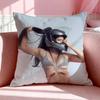 Singer R-Rosalia Cushion Cover Breathable Linen Pillowcase Summer Odorless Eco-Friendly Invisible Zipper Washable