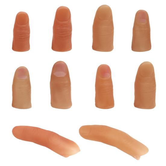 Realistic Fake Thumb Covers Soft Glue Skin-friendly Thumb Caps Prosthetic Fingers for Costume Pranks Photography Confidence