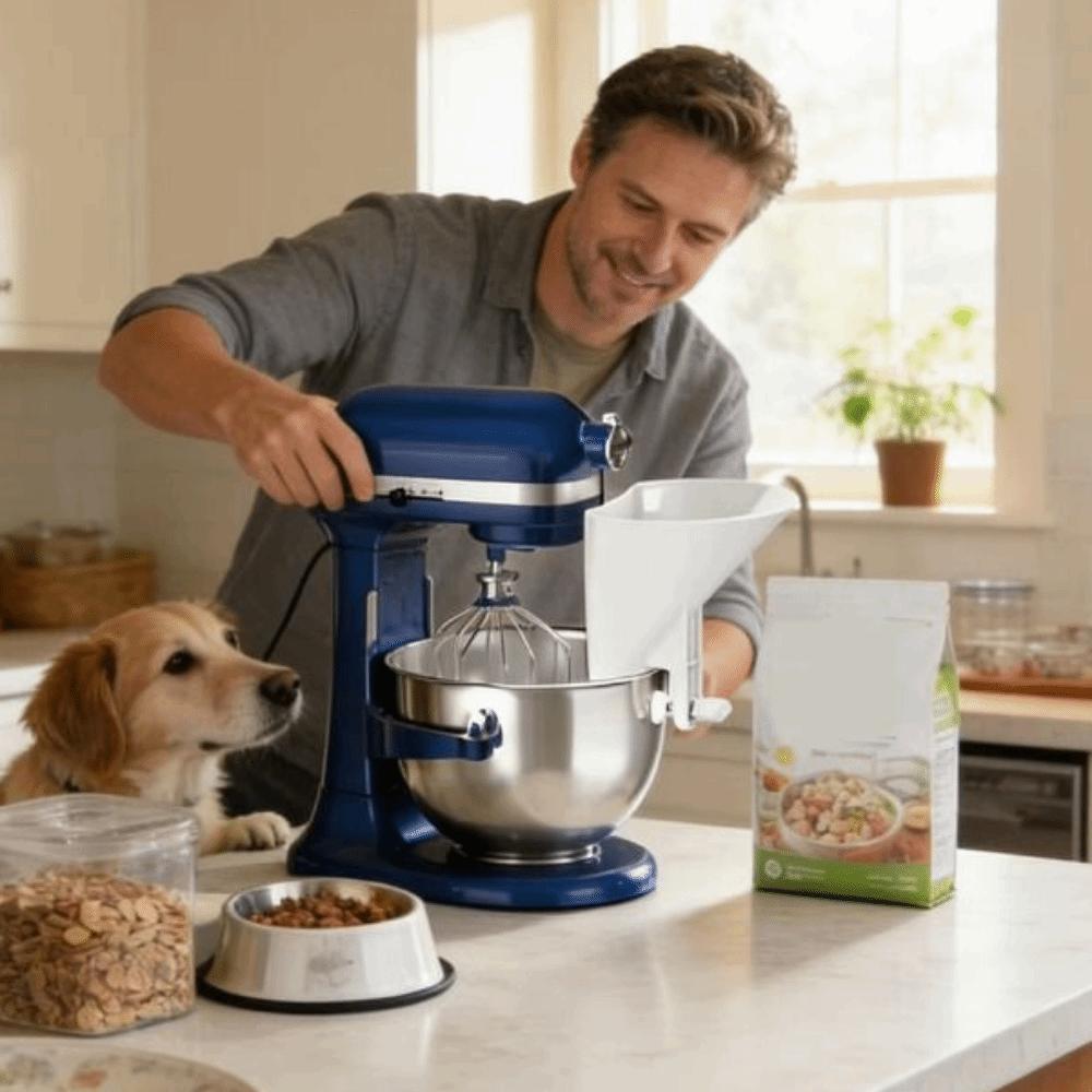 Spill-Proof Stand Mixer Funnel Precise Pouring Mixing Bowl Kitchen Aid  Baking Accessory