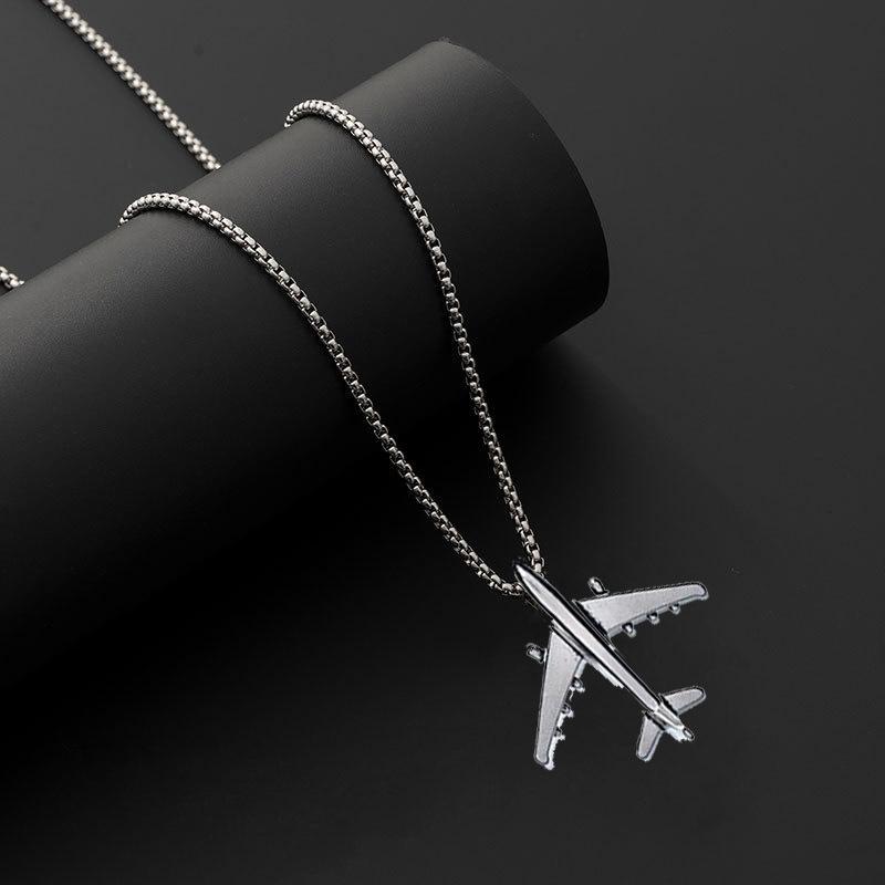 Pendant New Airplane Simple Neutral Hip Hop Non-fading Necklace