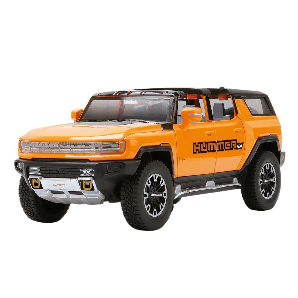

1/24 Hummer EV SUV Позашляховик Автомобіль зі сплаву Лита модель іграшкового автомобіля Звук і світло Дитяча іграшка Колекційні предмети Подарунок на день народження