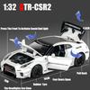 1/32 Scale Simulation Nissan GTR CSR2 Miniature Car Model Metal Diecasts & Toy Vehicles Alloy Decoration Education Toy Children Boy Toys Gift
