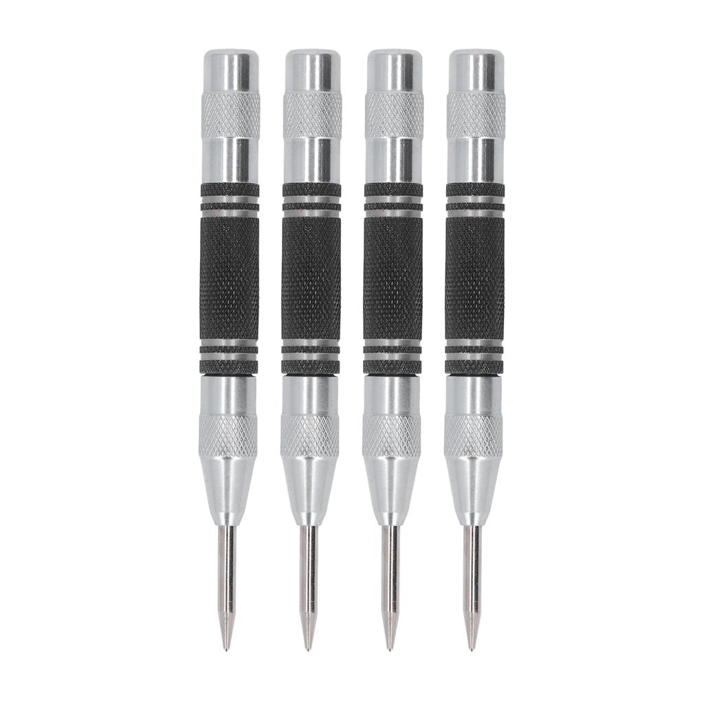 4Pcs Center Punch Automatic High Speed Steel 5in Tool Set Kit for Installation Maintenance