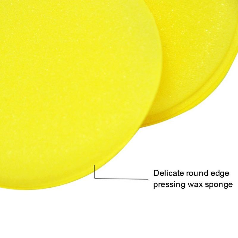 12/24Pcs Car Foam Sponge Wax Applicator Cleaning Detailing Pads Wax Soft Sponge Cleaning Accessories Dust Remove Auto Care Polishing Pad