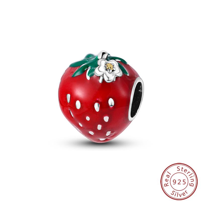 Red Copper Pomegranate Lipstick Apple Ladybug Playing Cards Charms Beads 3Mm Diy Fine Jewelry