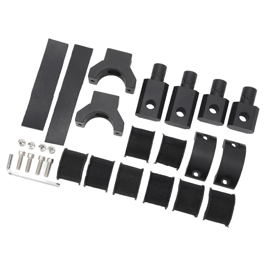 Light Bar Mount Kit 30mm 360 Degrees Rotating Light Bar Bracket ATV UTV Roll Bar Clamp Kit