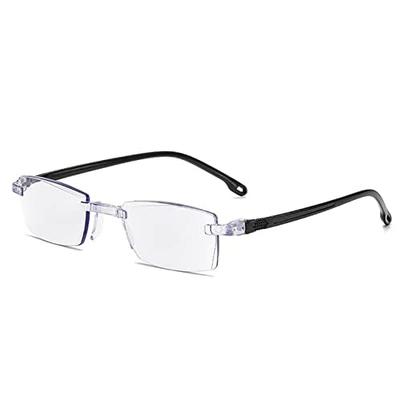 RSINC Rimless Light Weight Flexible Frame Eyeglass Spectacle For Men And Women Modern Ladies Sports Square IB-9 M1 Z6-271L-3XDP
