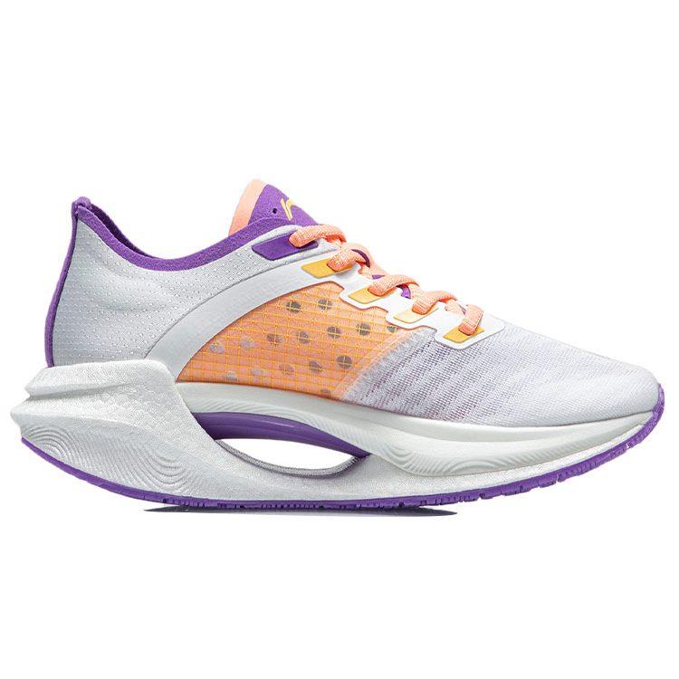 Li Ning Shadow Essential Running Shoes Women's Low Top Fluorescent Grape Purple ARHR122-7