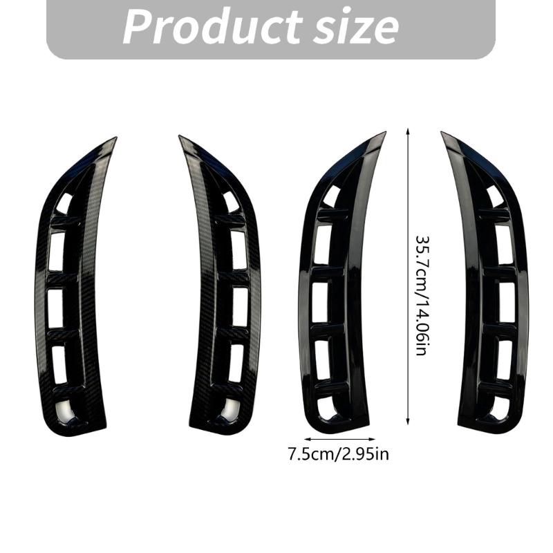 1 Pair Front Bumper Air Intake Accent Set, ABS Trim with Open-Section Detailing for W167 Both Corresponding Sides