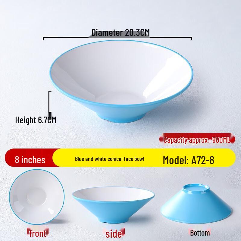 Nordic Melamine Commercial Noodle & Soup Bowl
