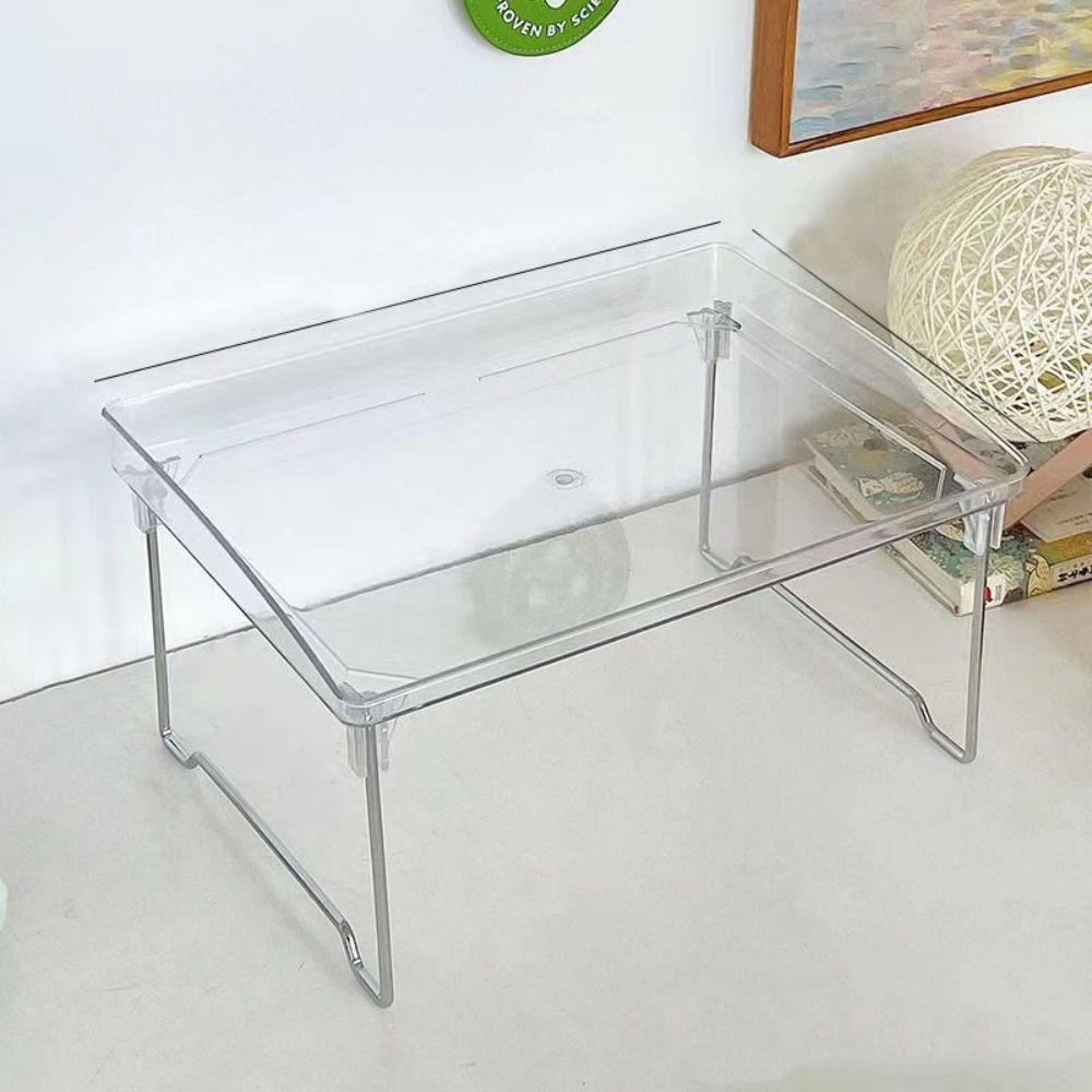 

Simple Desktop Storage Rack Transparent Bathroom Shelf Cup Holder Dormitory