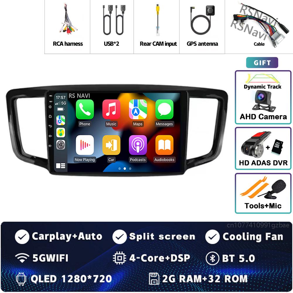 Android 14 Carplay Auto For Honda Odyssey 5 RC 2013 - 2019 Car Radio 4GWIFI Player Multimedia Srereo 360 Camera Navigation Video