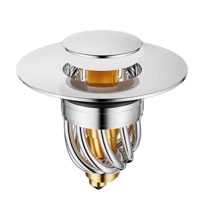 Universal Leak-Proof Press-Type Pop-Up Basin Stopper - Anti-Odor Sink Drainer
