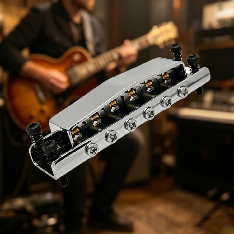 Easy To Install Tune O Matic Bridge Durability Guitar Replacement Part For Quick Upgrade And Better Control